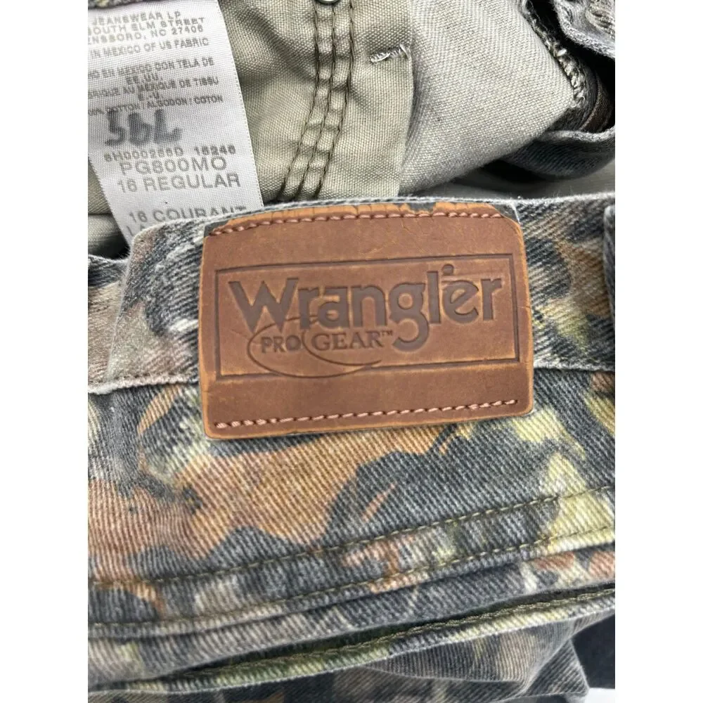 Vintage Wrangler Mossy Oak Camo Hunting Jeans Women 16 Camouflage Pant 26' waist